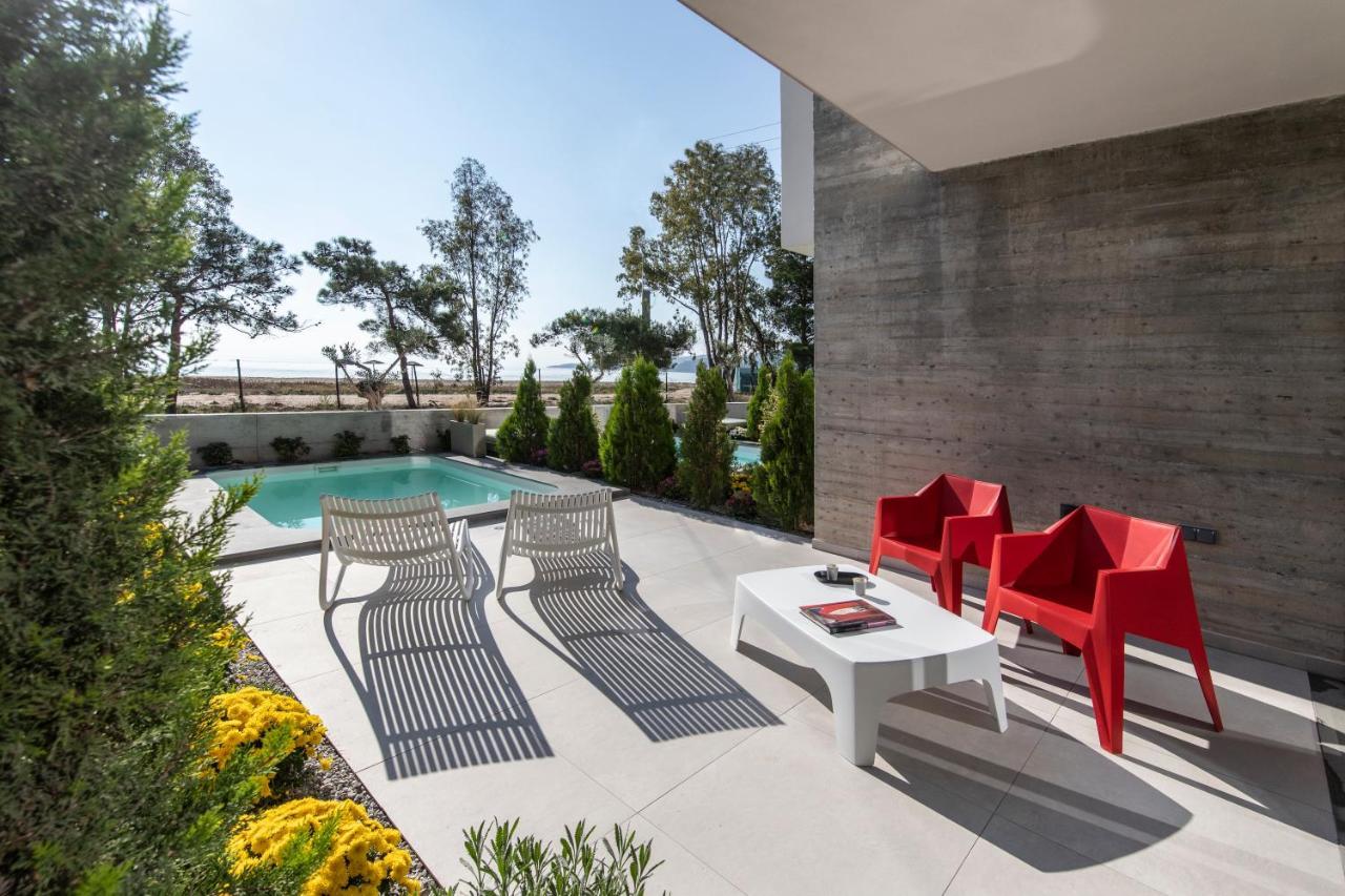 Ikies 3 Modern Eco-Friendly Private Seaview Signature Villas With A Pool Volos Exterior foto
