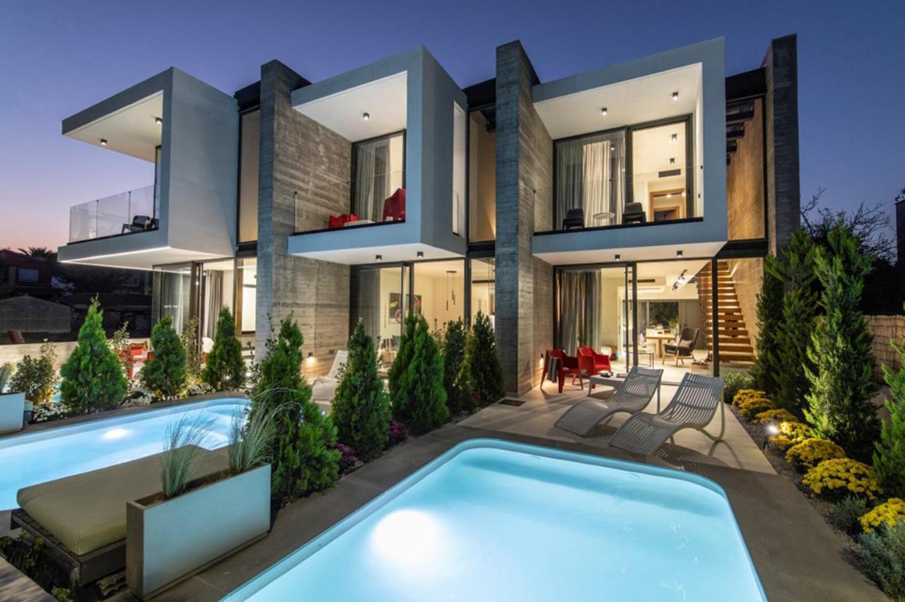 Ikies 3 Modern Eco-Friendly Private Seaview Signature Villas With A Pool Volos Exterior foto